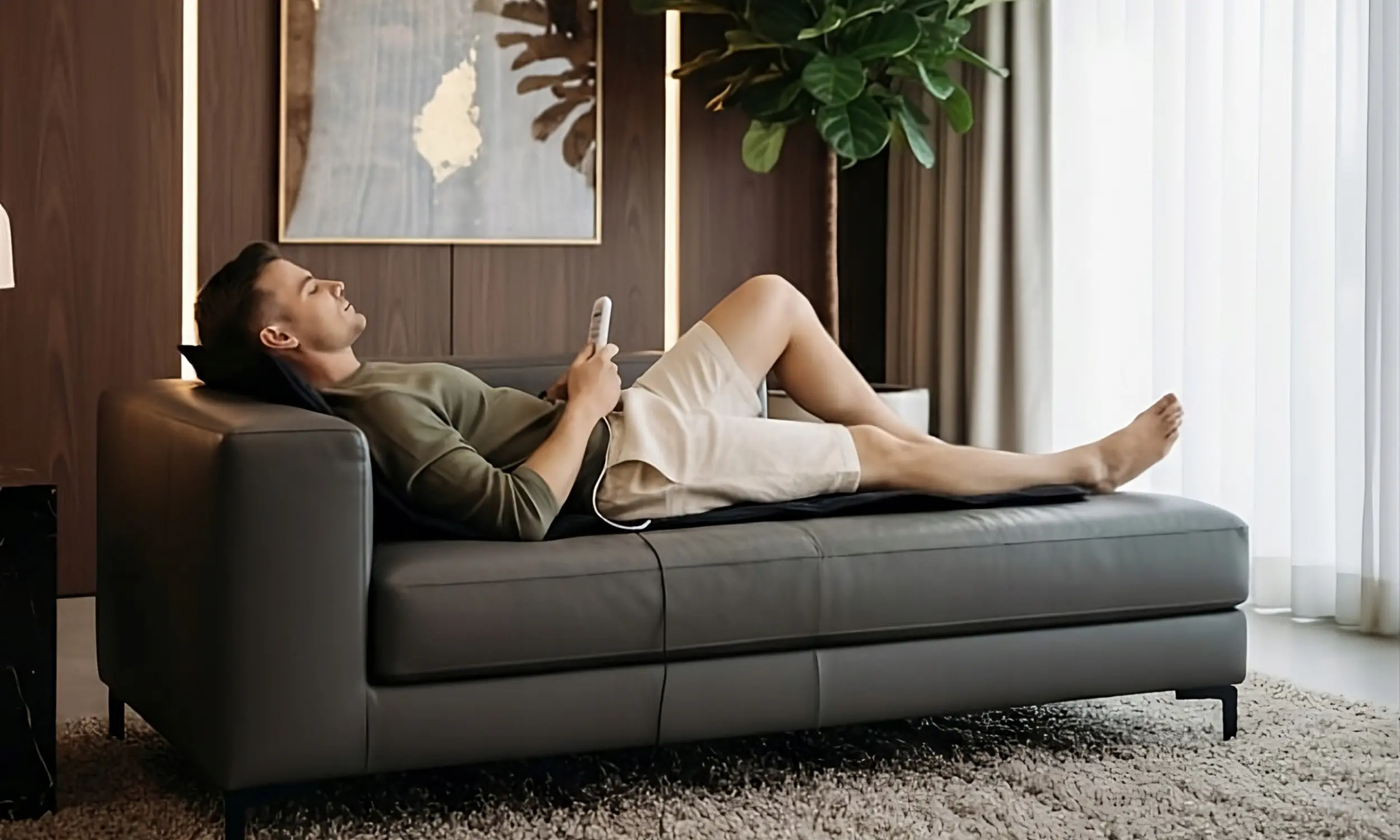 Schemat stref masażu na macie HeatMat Warmener