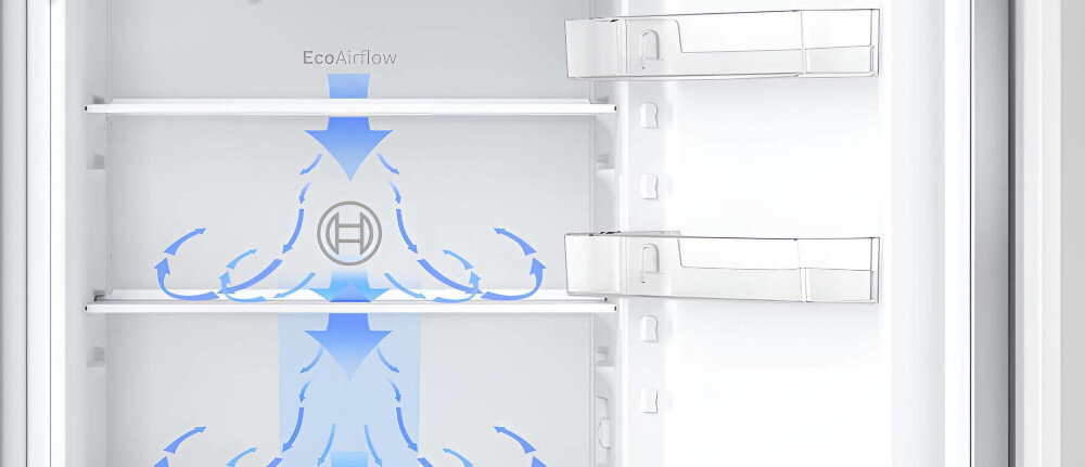 Lodówka BOSCH KIR41NSE0 system EcoAirflow świeżość wilgotność temperatura