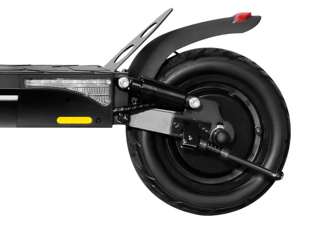 Hulajnoga elektryczna RUPTOR R1 Lite V2 10 60km 500W 10 Czarny silnik wydajny moc 500 W moc szczytowa 800 W w tylny kole duze przyspieszenie duza moc maksymalna predkosc do 20 km/h