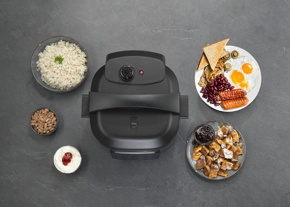 Multicooker HISENSE HMC6SBK funkcja opóźnionego startu, przygotowanie potrawy o określonym czasie, timer od 10 minut do 24 godzin, danie zawsze gotowe