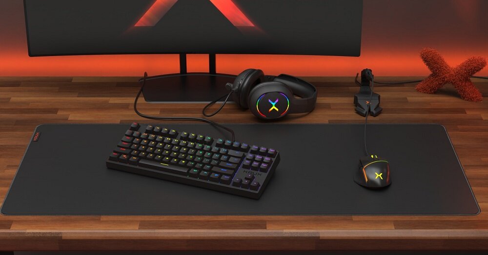 Klawiatura KRUX Atax Pro RGB Outemu - model przewodowy wyższa pewność łączności