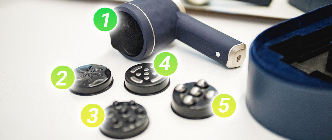 Masażer MEDIVON Lift 6w1 5 głowic głębokiego masażu intensywny głęboki