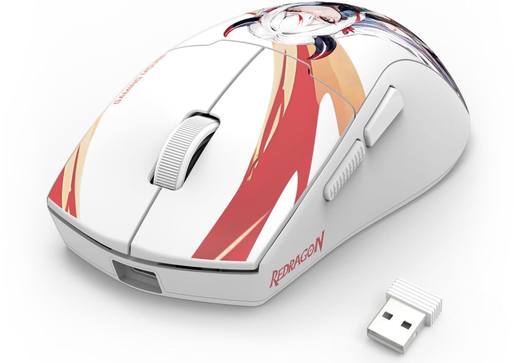 Mysz REDRAGON K1NG Pro Max 1K M918 anime konstrukcja styl waga sesje gamingowe praca