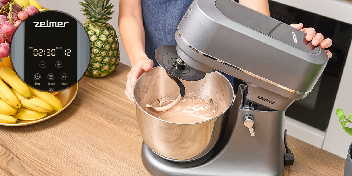 Robot kuchenny planetarny ZELMER ZKR2010 panel dotykowy prędkości timer