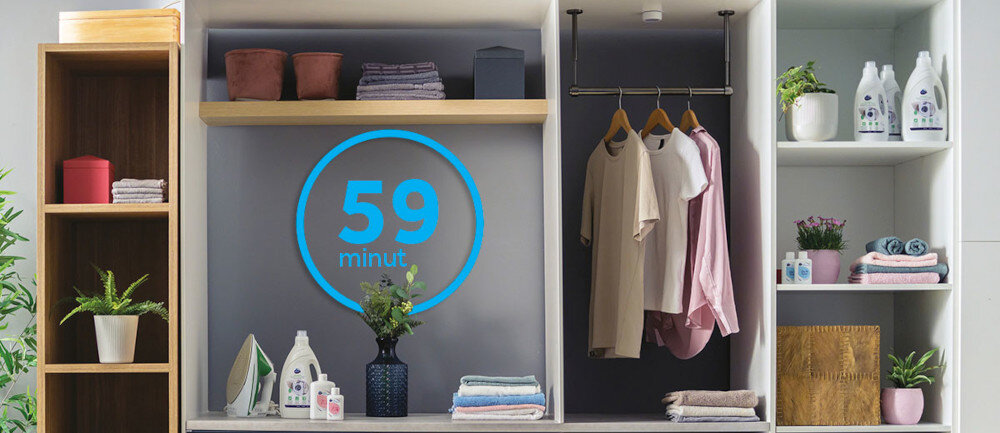 Pralka CANDY RP4 476BWMR8-S higiena Higieniczne pranie usuwanie bakterii alergenów 59 minut