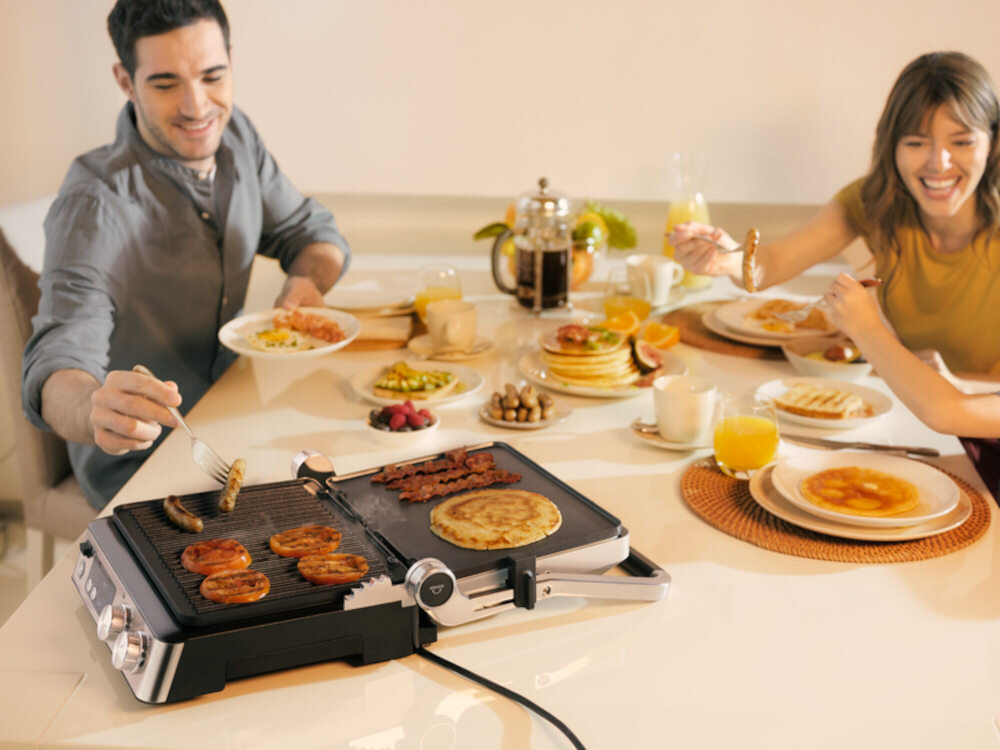 Grill elektryczny BRAUN CG7044 Jeden grill moc możliwości trzy funkcjonalne ustawienia grilla