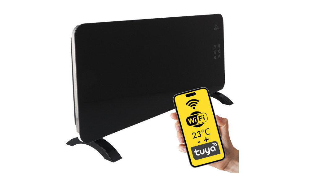 Grzejnik konwektorowy MISSION AIR Porto WiFi Sterowanie za pomocą WiFi kontrola temperatur aplikacja tryby pracy 