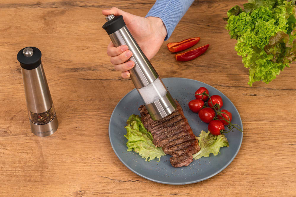 Zestaw młynków do przypraw GÖTZE & JENSEN KA102N regulacja grubości ceramiczne żarna