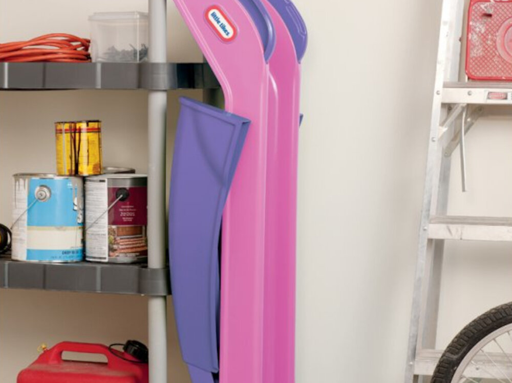 Zjeżdżalnia LITTLE TIKES Moja Pierwsza Zjeżdżalnia 172410PE3 Różowo-fioletowy funkcjonalna bezpieczna wspiera rozwoj dziecka latwa do zlozenia