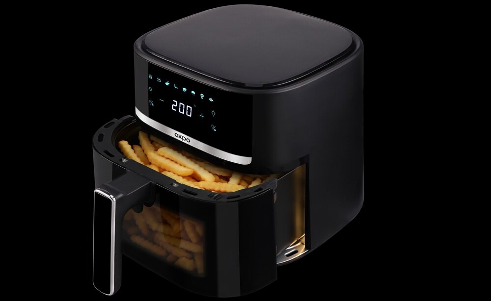 Air Fryer Frytkownica beztłuszczowa AKPO ABF 650CY praktyczne okienko, bez konieczności otwierania, inteligentny tryb