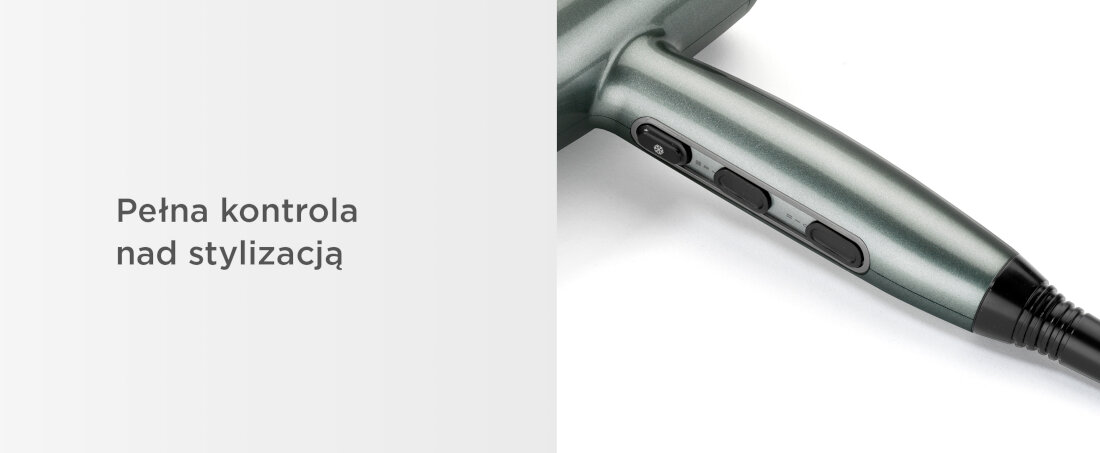 Suszarka BABYLISS Xanadu D581E 2100 W Pełna kontrola nad stylizacją Trzy ustawienia temperatury dwa ustawienia przepływu powietrza dostosowanie potrzeby od cienkich po grube Przycisk chłodnego nadmuchu fryzura efekt