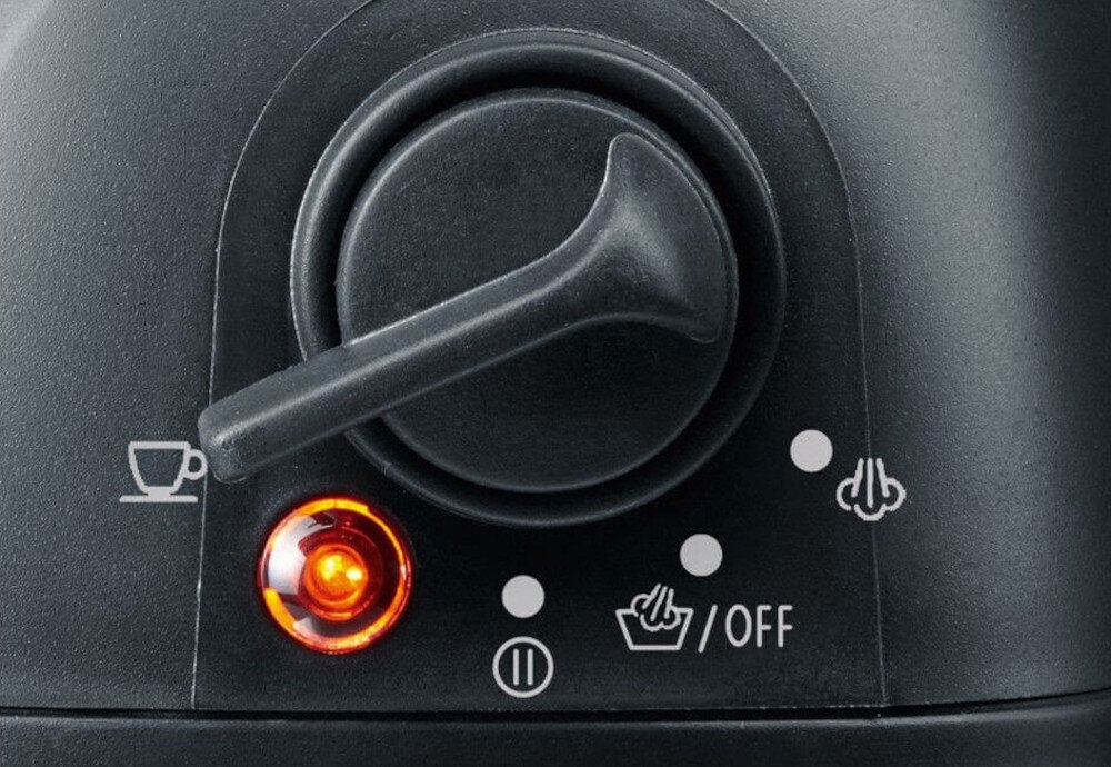 Ekspres SEVERIN KA 5978 Aromat, który budzi zmysły ciśnienie moc smak ziarna zromat pianka  Mechaniczne sterowanie i poręczne pokrętło Intuicyjna obsługa