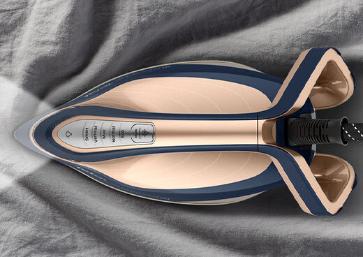 Widok z góry na generator pary GV9910 z widocznymi przyciskami trybów pracy.