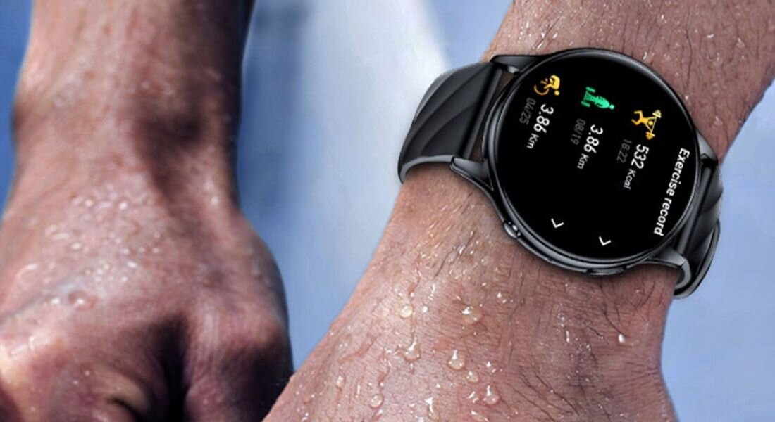 Smartwatch KUMI GW5  ekran bateria czujniki zdrowie sport pasek ładowanie pojemność rozdzielczość łączność sterowanie krew puls rozmowy smartfon aplikacja 