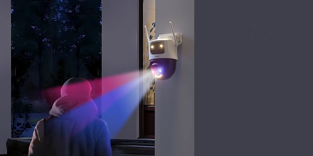 Kamera IMOU Cruiser Dual 8MP Zewnętrzna, Wi-Fi, stabilniejsze, zasięg, płynnie, LAN, kamera wykrywa włamywacza przed domem