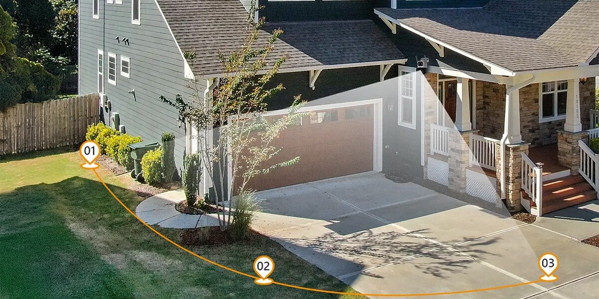 Kamera IMOU Cruiser Dual 8MP Zewnętrzna, Wi-Fi, kurier, przywitanie, Dwukierunkowe, definiowanie, w tle dom oraz wizualizacja monitorowania wybranego obszaru