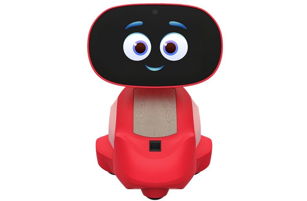 Zabawka Miko Robot Edukacyjny v3 czerwony wspierany sztuczną inteligencją treści premium, miko przygody, nowe umiejętności