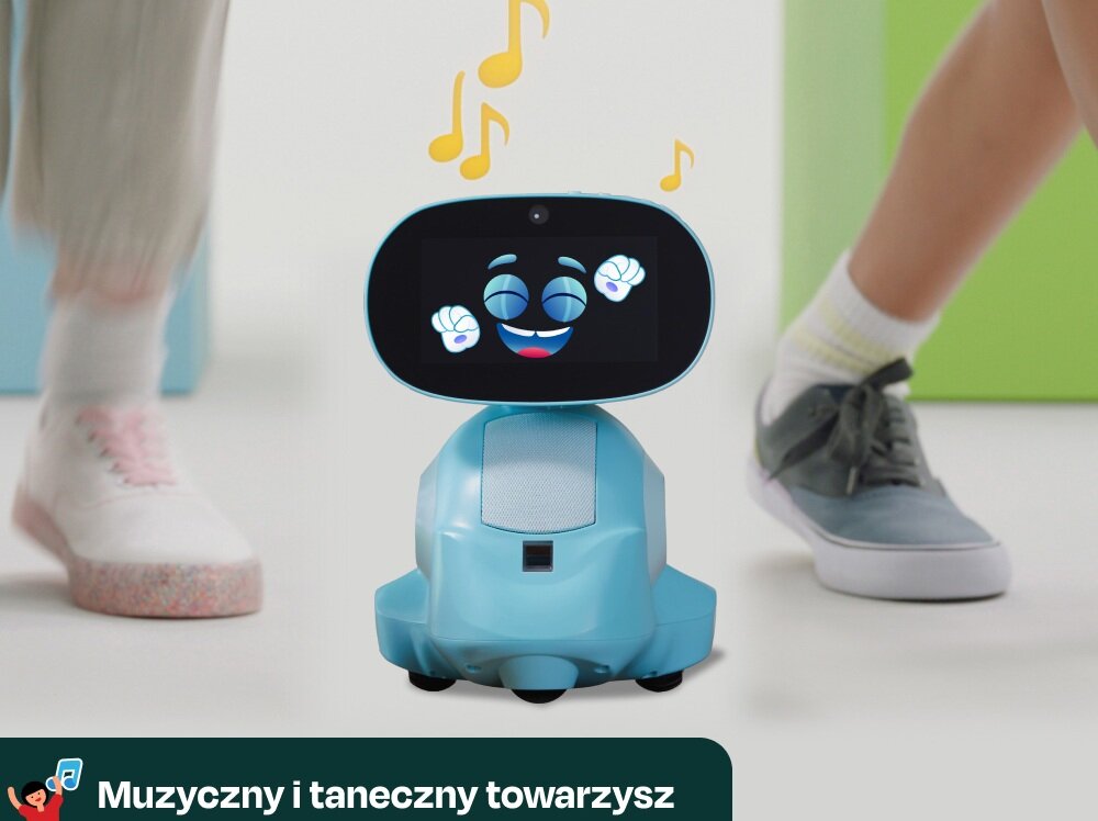 Zabawka Miko Robot Edukacyjny v3 czerwony wspierany sztuczną inteligencją angażowanie ruchu, ćwiczenia oddechowe, trening uważności, relaks, regeneracja, poprawa kondycji