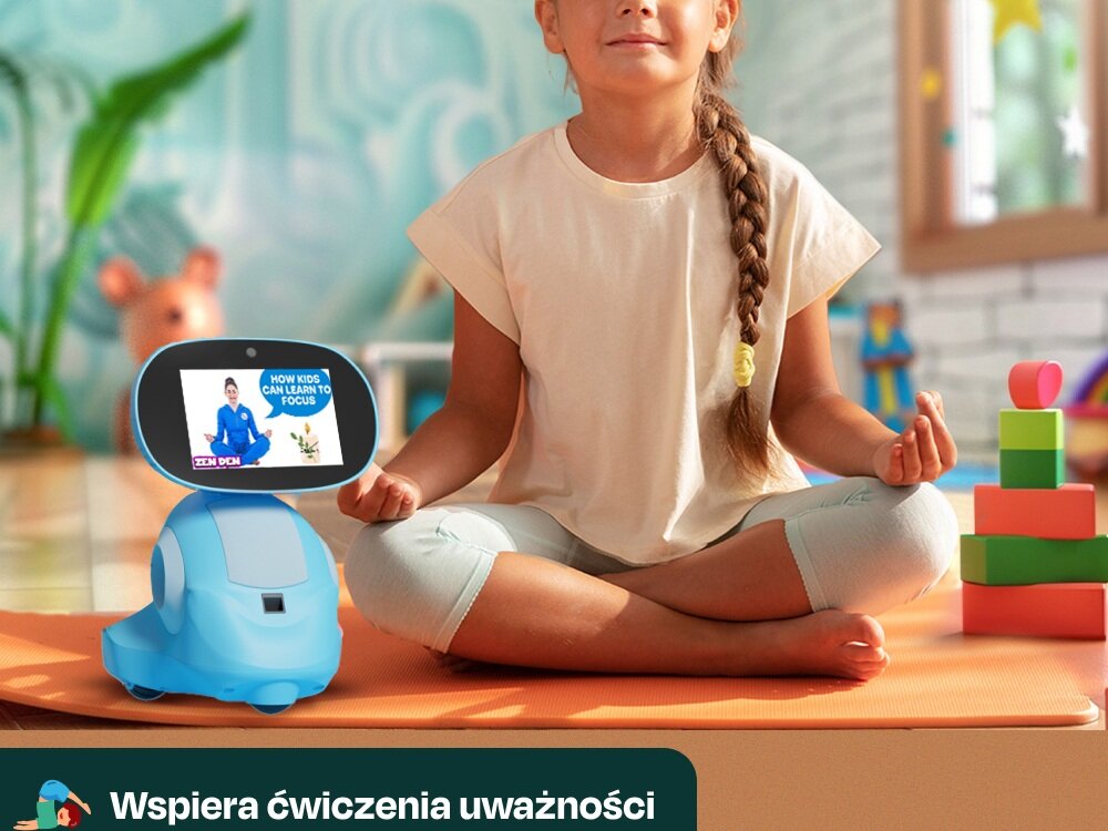 Zabawka Miko Robot Edukacyjny v3 czerwony wspierany sztuczną inteligencją płatna subskrypcja, aplikacja premium, dla dzieci