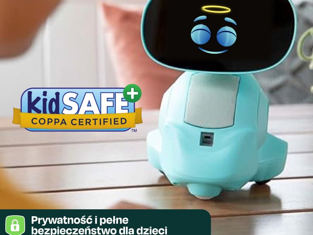 Zabawka Miko Robot Edukacyjny v3 czerwony wspierany sztuczną inteligencją aplikacja miko, dopasowane treści, monitorowanie postępów, bezpieczne i godne zaufania środowisko