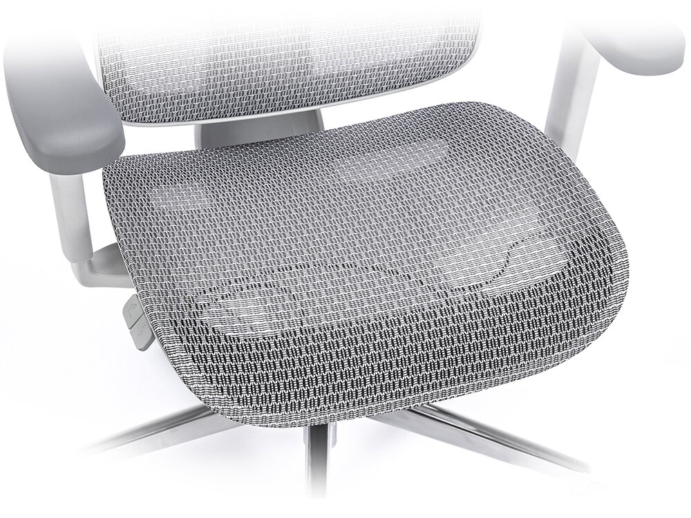 LVN SYSTEM Control Pro Stalowa baza średnicy 60 cm Kółka o średnicy 6 cm miękką powłoką Podnośnik gazowy SGS III 130 kilogramów przedstawione siedzisko z oddychającego materiału