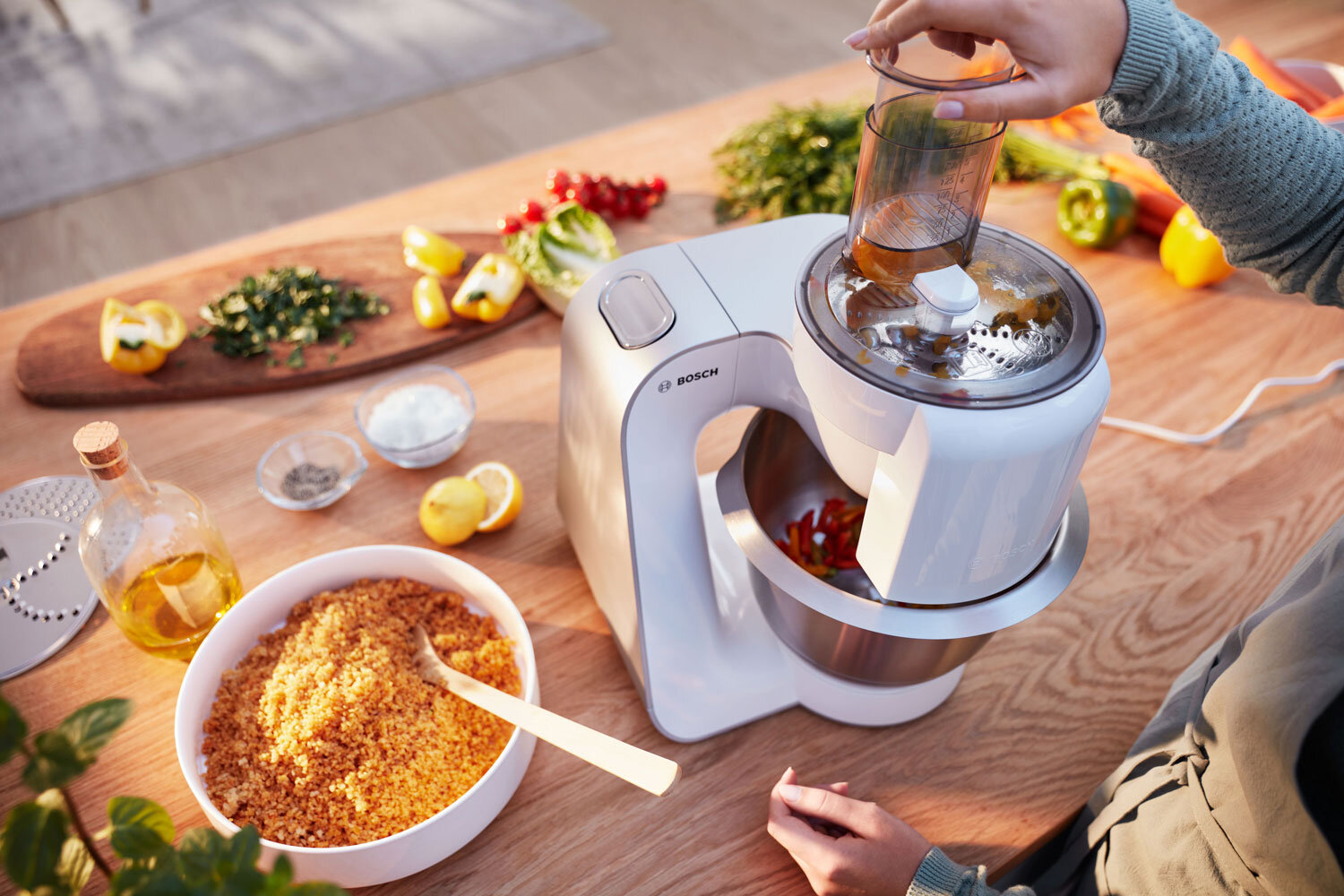 Robot kuchenny MUM5XW20 - Rozdrabniacz do warzyw i owoców