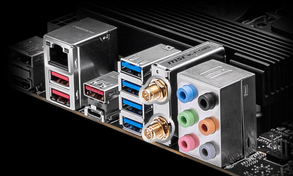 Płyta główna MSI Pro B650-S WiFi porty łączność