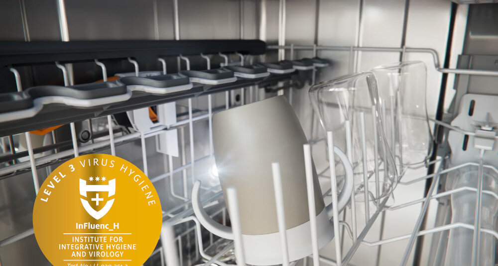 Zmywarka MIELE G 5450 SCVi zdjęcie lifestyle higieniczna czystość usuwanie wirusów bakterii czystość