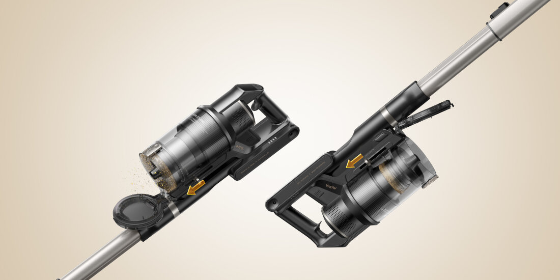 Odkurzacz MOVA G70 Higieniczne opróżnianie Pojemnik na kurz o pojemności 0,5 l system higienicznego opróżniania Mechanizm przesuwany w dół 