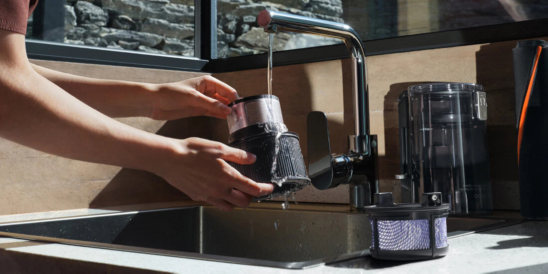 Odkurzacz MOVA G70 Łatwe czyszczenie elementów łatwo odłączyć i umyć pod bieżącą wodą