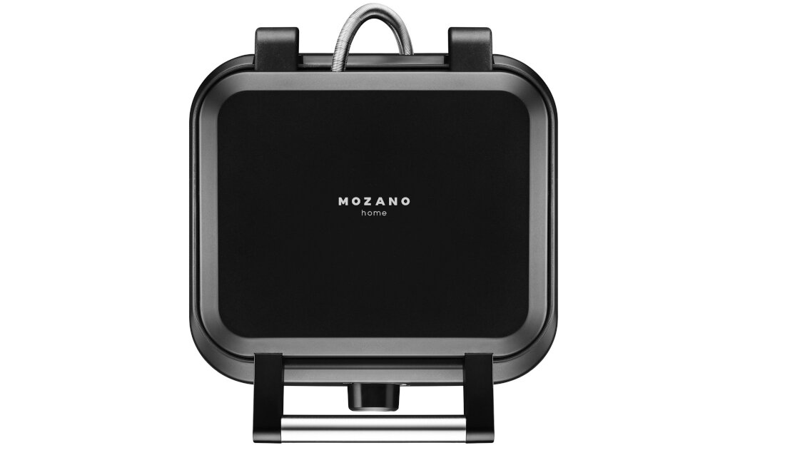 Gofrownica MOZANO Smart AGD/GOF/01 nienagrzewjaacy sie uchwyt bezpieczenstwo mozliwosc przechowywania w pionie schowkek na kabel wygoda uzytkowanie