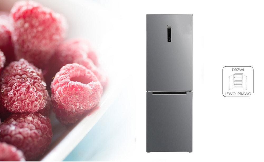 Lodówka MPM 357-FF-30 Nofrost Srebrna