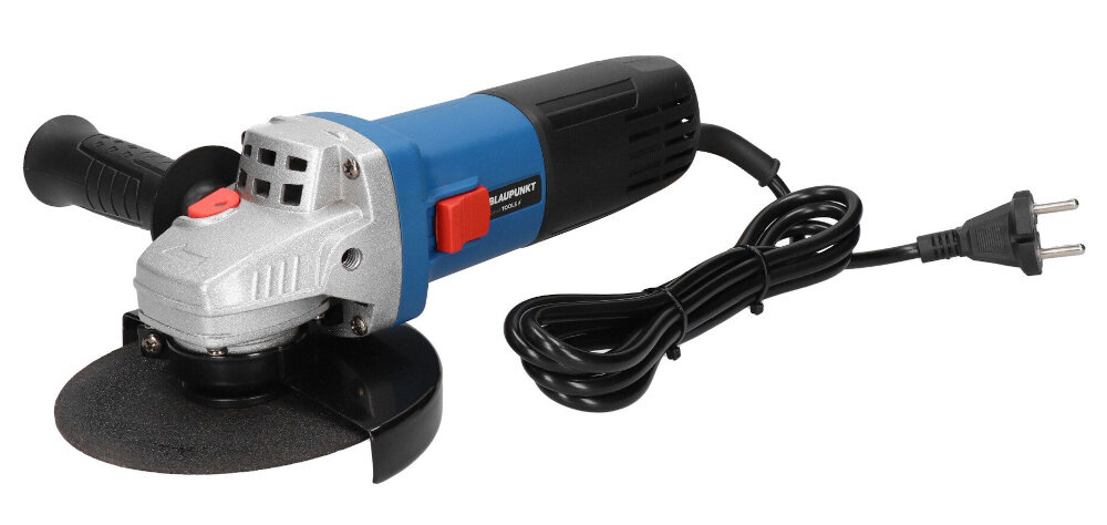 Szlifierka kątowa BLAUPUNKT AG4010 moc znamionowa 800 W maksymalna moc 1400 W efektywne ciecie i szlifowanie do metalu drewna i tworzywa sztucznego predkosc do 11000 obr./min do prac remontowych i warsztatowych 1,8-metrowy przewo zasilajacy swobodna pracy