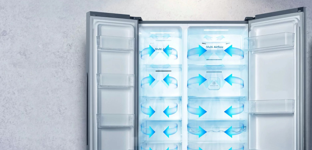 LODÓWKA HISENSE RF728N4SBFE MD ściana metal Cooling metalowe wykończenie