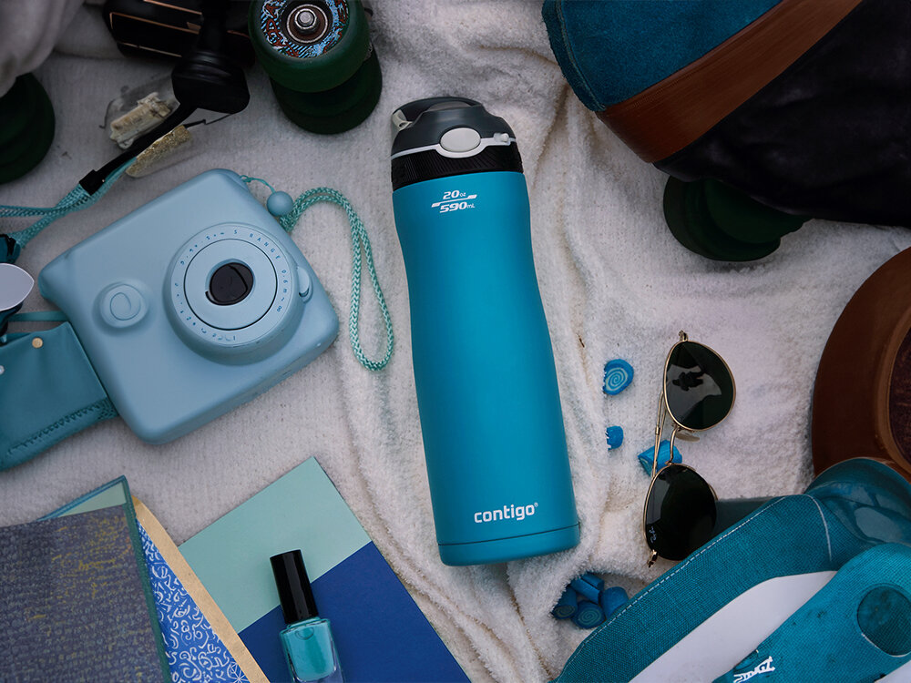Butelka termiczna CONTIGO Ashland Chill 590 ml Niebieski styl i temperatura 