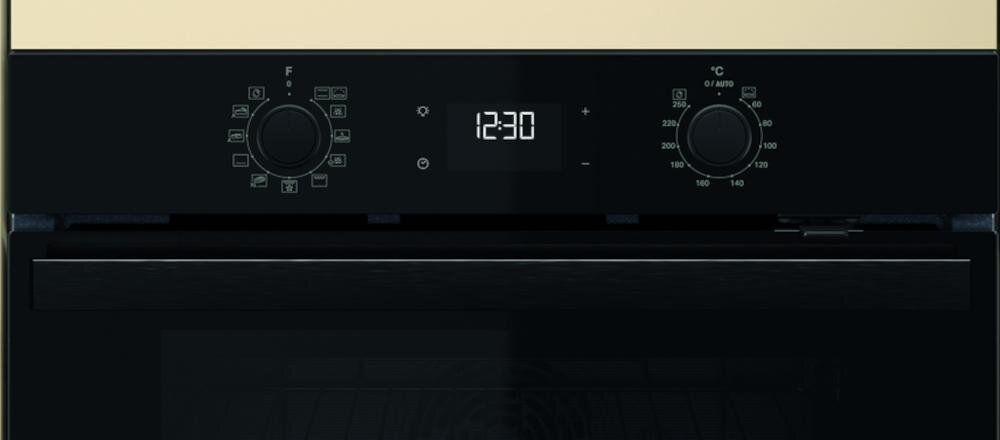 WHIRLPOOL OMSK58CU1SB panel sterowanie pieczenie funkcje pokrętło programator praca elektryczny