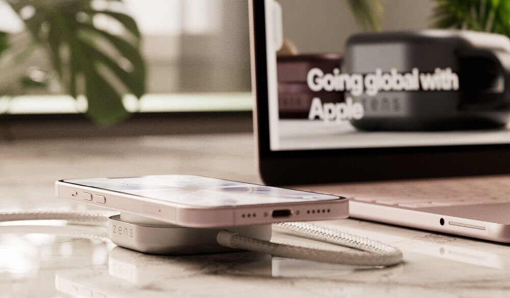 ładowarka indukcyjna kabel USB-C Qi2 15W laptop smartfon jedno rozwiązanie