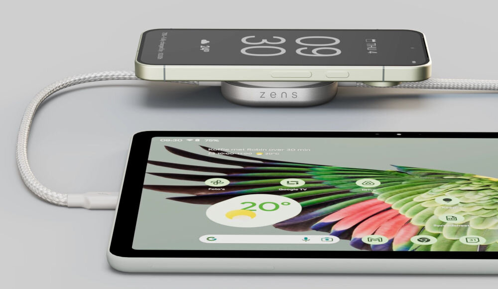 kompaktowa ładowarka podróżna kabel USB-C mobilność aluminium