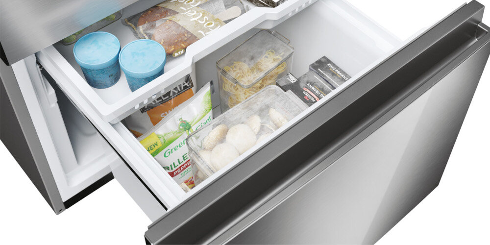 LODÓWKA HAIER HTW7620ANMG3D wygodny dostęp do zamrażalnika szuflady Easy Access wykorzystanie przestrzeni system prowadnic kółek wytrzymałe trwałe testy niezawodność