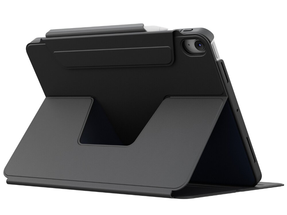 Etui UNIQ Rovus - etui z urządzeniem na białym tle od tyłu