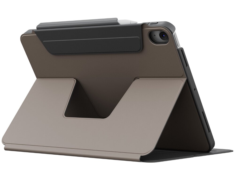 Etui UNIQ Rovus - etui z urządzeniem na białym tle od tyłu