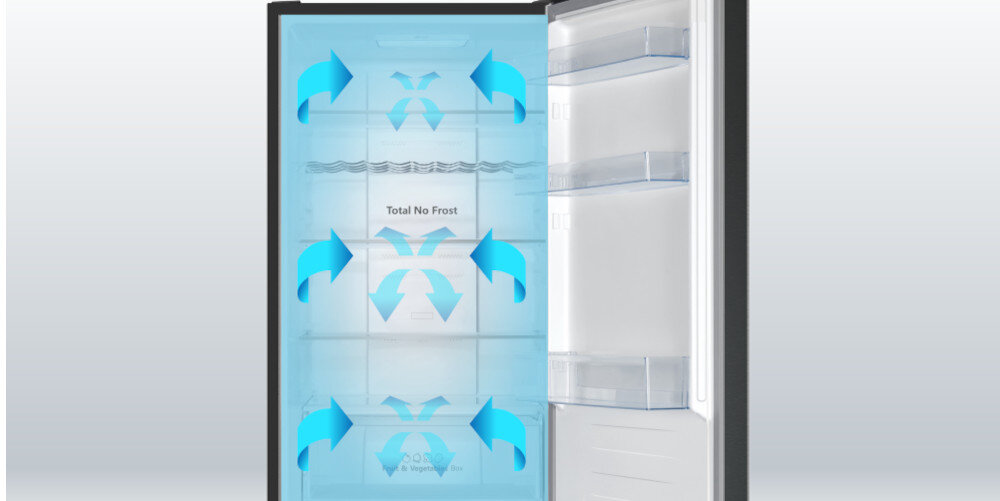 LODÓWKA HISENSE RB395N4BFE równomiernie schłodzone potrawy utrzymanie stałej temperatury