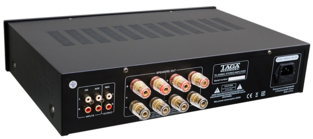 Wzmacniacz TAGA HARMONY 400MIC  - zastosowanie