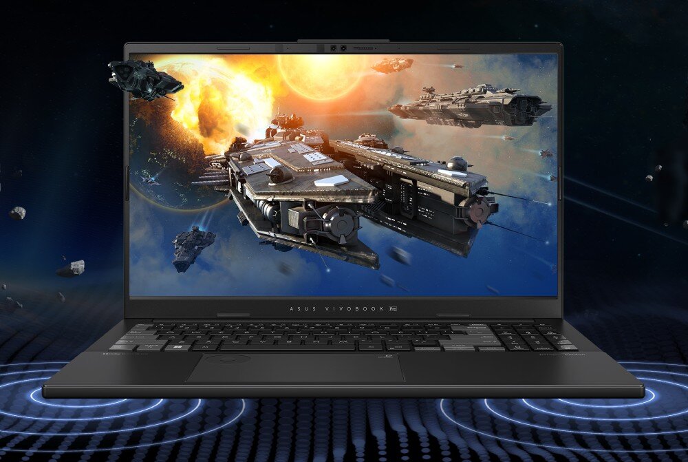 Laptop ASUS VivoBook Pro 15 N6506MV-MA031X 15.6 OLED Ultra 9-185H 16GB RAM 1TB SSD GeForce RTX4060 Windows 11 Professional głośniki dźwięk moc