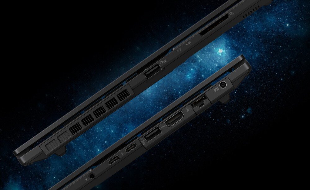 Laptop ASUS VivoBook Pro 15 N6506MV-MA031X 15.6 OLED Ultra 9-185H 16GB RAM 1TB SSD GeForce RTX4060 Windows 11 Professional złącza porty