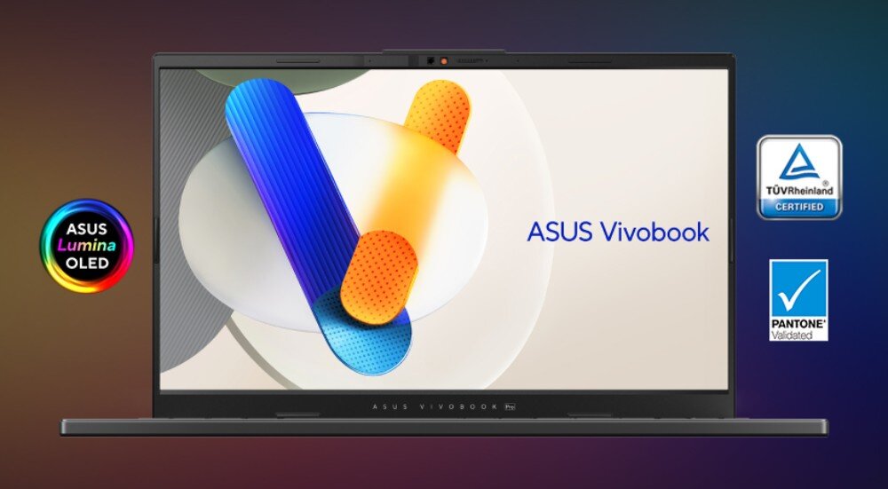 Laptop ASUS VivoBook Pro 15 N6506MV-MA031X 15.6 OLED Ultra 9-185H 16GB RAM 1TB SSD GeForce RTX4060 Windows 11 Professional ekran wyświetlacz OLED kolory