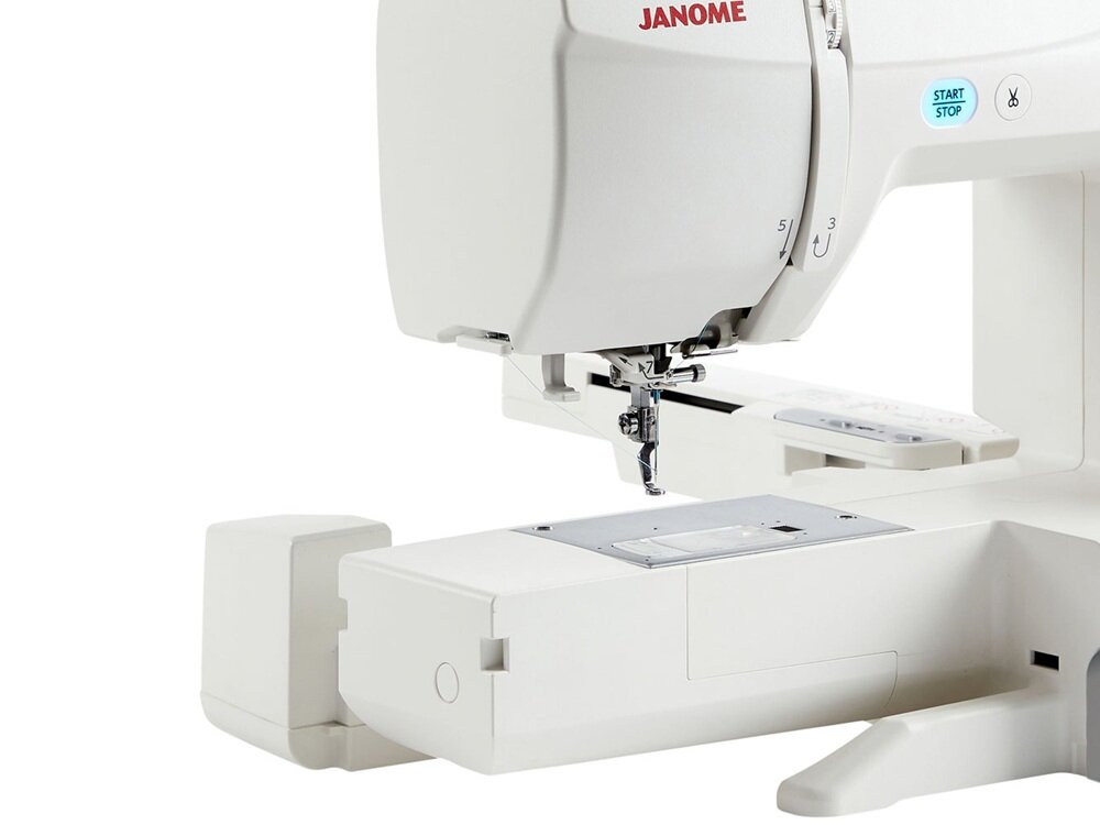 Hafciarka JANOME MC100E znakowanie ubrań i dodatków, indywidualny charakter, oszczędność czasu