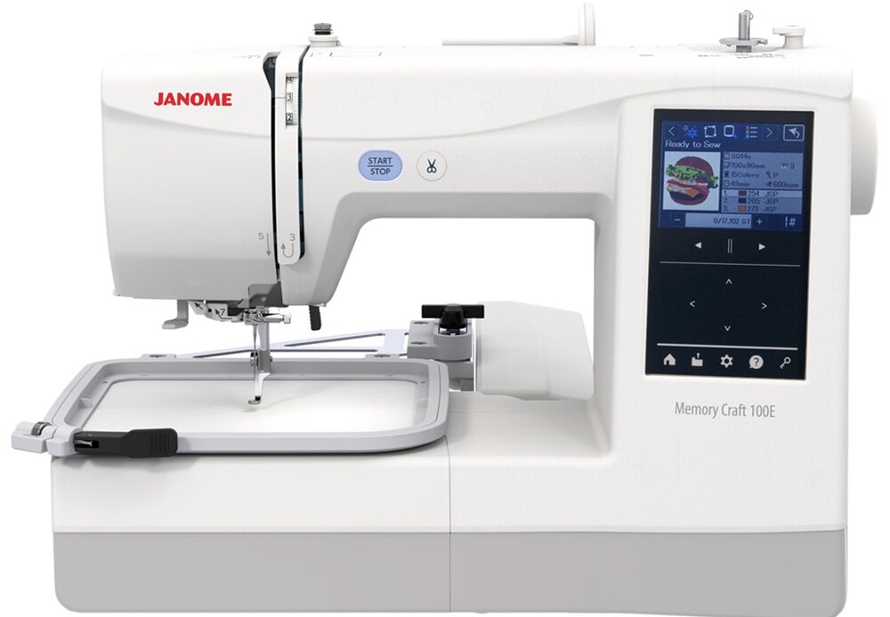 Hafciarka JANOME MC100E 11 czcionek hafciarskich, czytelne napisy, w odpowiednim rozmiarze