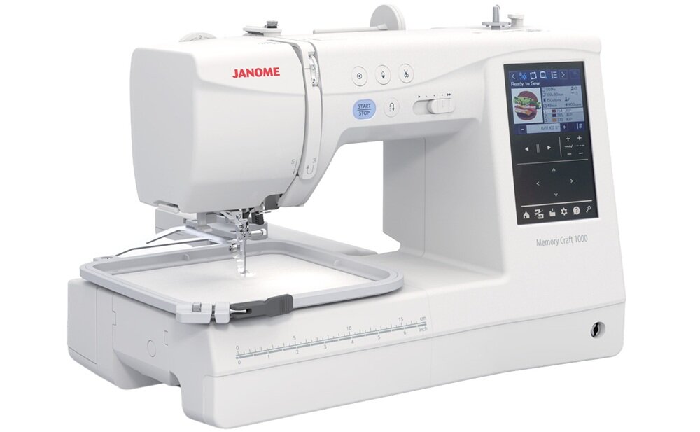 Maszyno-hafciarka JANOME MC1000 1078 ściegów, codzienne szycie, personalizacja prezentów