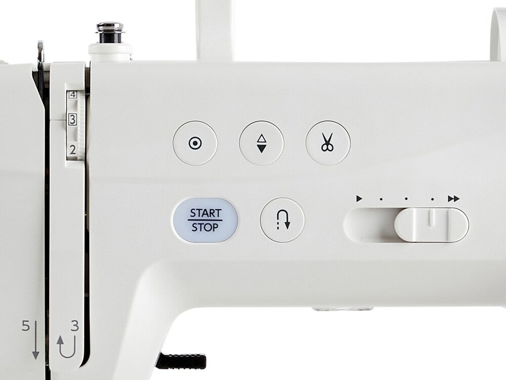 Maszyno-hafciarka JANOME MC1000 przycisk start/stop, funckja slow motion, programowanie